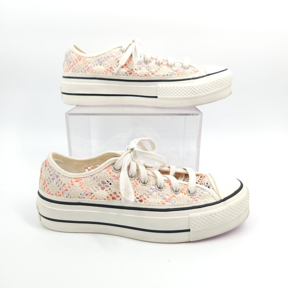 CONVERSE CHUCK TAYLOR Boho CROCHET OX Shoes Women Size 7.5 568278C